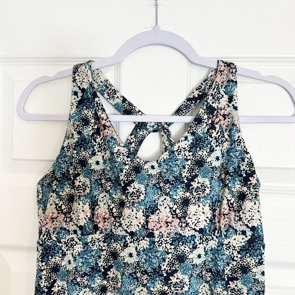 Patagonia Dress Size M Furnai Floral Neo Navy Magnolia Spring Sundress A-Line - Picture 3 of 10